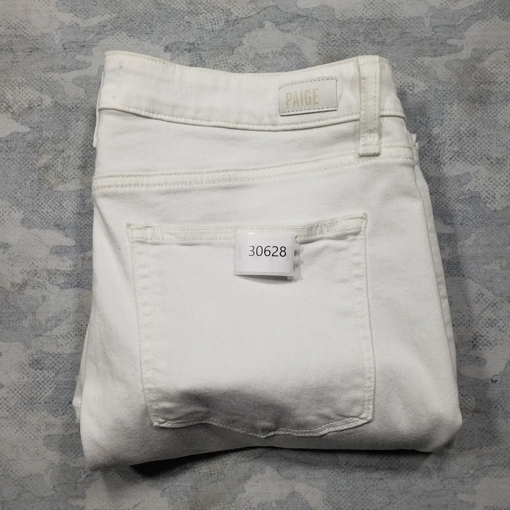 Paige Jeans Womens 31 White Verdugo Cropped Distressed NWT